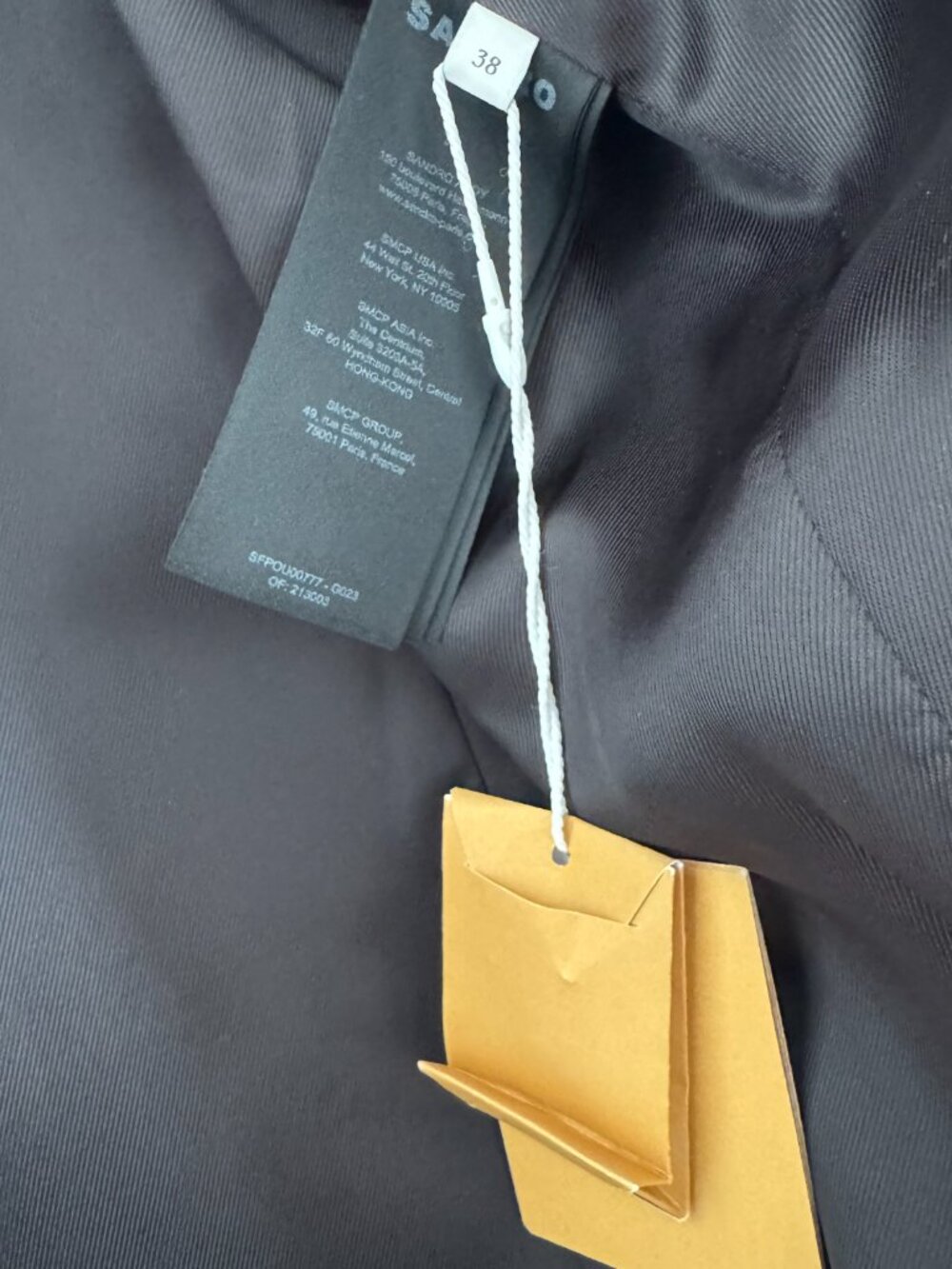 Sandro Double Breasted Coat in Brown, size 38. Fits like a size 6 - Picture 9 of 13